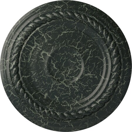 Ekena Millwork Small Alexandria Ceiling Medallion (Canopies up to 4 5/8"), 7 7/8"OD x 3/4"P, Painted Turtle Crackle CM07ALPTC